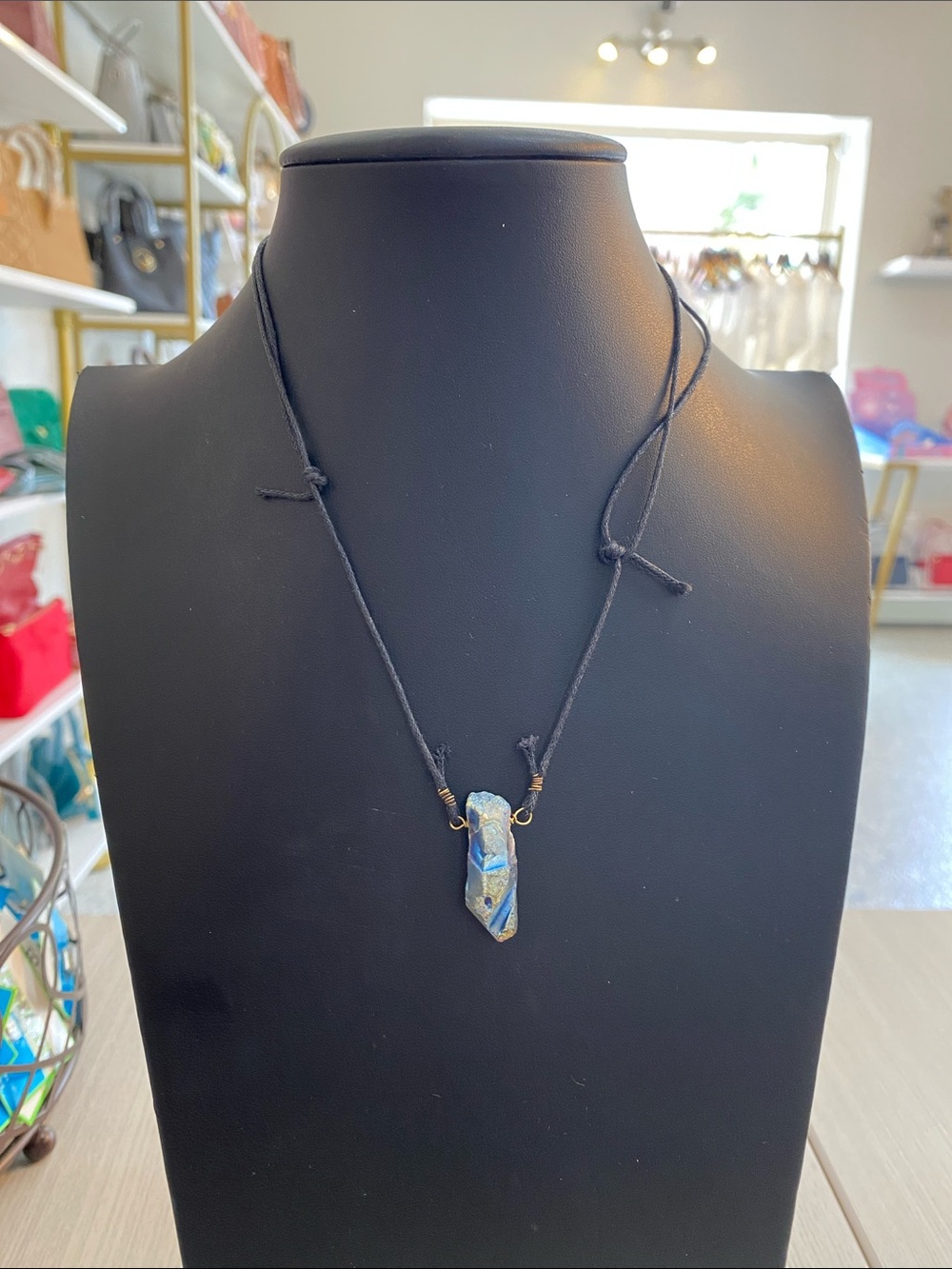 Handcrafted stone Pendant Necklace - Women Jewelry